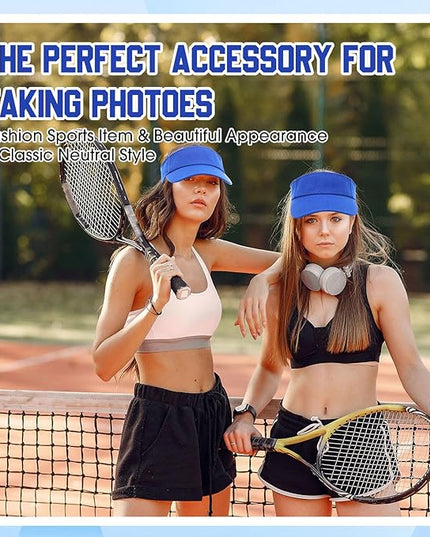 Silkfly 36 Pack Sun Visor Hats Adjustable Sports Athletic hat UV Protection Sun Visor Cap for Men Women Tennis Running Golf