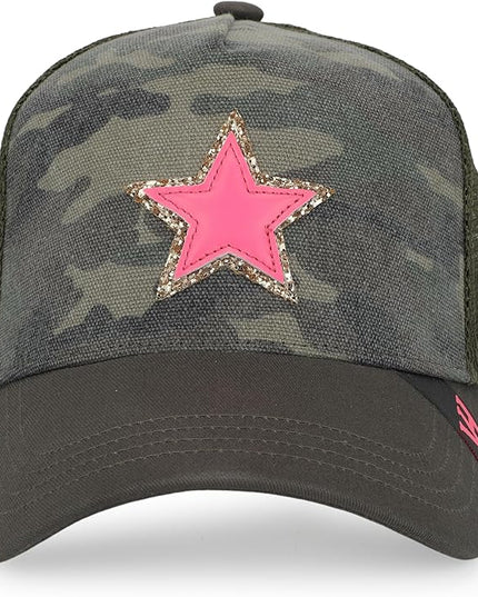 VINTAGE HAVANA Trucker Hats Women | Mesh Adjustable Snapback Hat | Men & Women Cute Trendy Fashion Baseball Cap