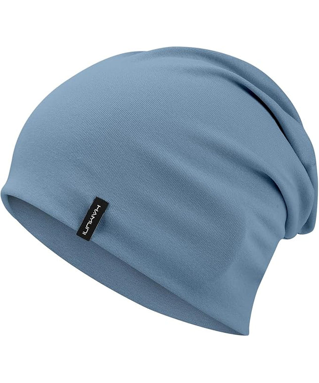 Slouchy Beanie for Women Men Soft Cotton Chemo Hats Double-Layer Warm Beanie Cap for Daily Wear & Transitional Seasons