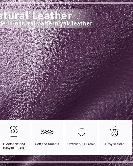 befen Genuine Leather Small Crossbody Bags for Women Cell Phone Bag Cross Body Purses,Silver Zipper
