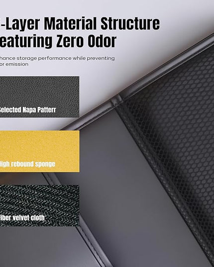 Car Backseat Organizer with Foldable Table Tray,Car Seat Back Protector with Touch Screen Phone Holder,Premium PU Leather Material,Compatible with Suitable for Most Car Travel Accessories
