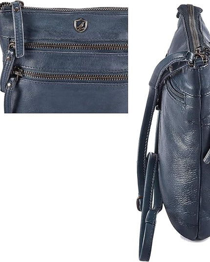 Crossbody Sling Bag for Women Small Real Leather Purse Vintage Travel Crossover Shoulder Bag Handmade