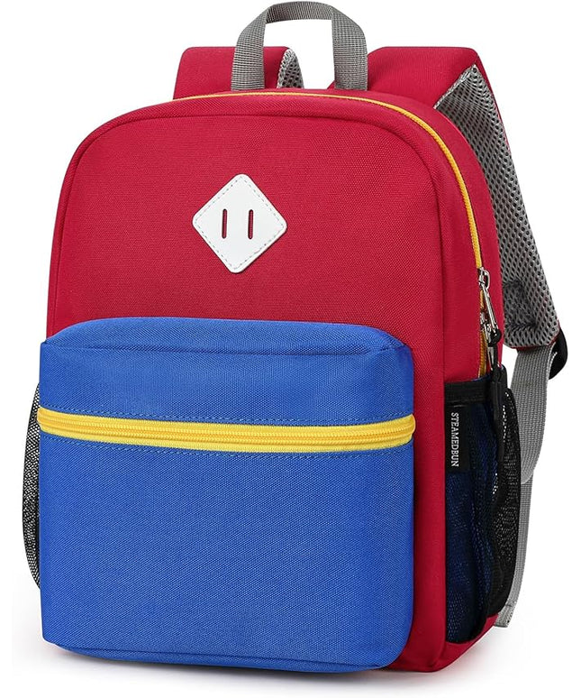 STEAMEDBUN Toddler Backpack Boy 2-4, Kids Backpack Boys, Preschool Daycare Travel Small- 12inch