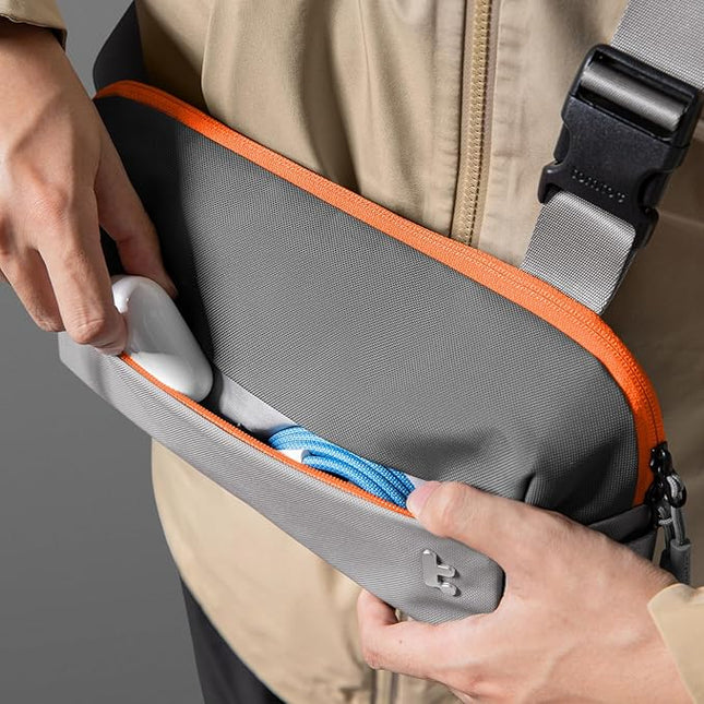 tomtoc Compact EDC Sling Bag 3L-10L, Minimalist Crossbody Bag Chest Shoulder Pack for Men Women, X-pac/Recycled Polyester