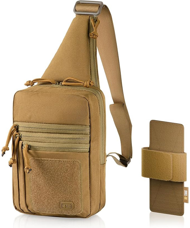 M-Tac CCW Sling Bag for Men & Women - EDC Shoulder Bag Tactical - Crossbody Concealed Carry Bag - Mens Chest Pack