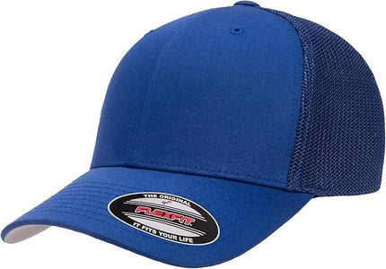 Flexfit 6511 Fitted Mid-Profile Stretchable Mesh Panels Trucker Cap | Bulk Pack Available