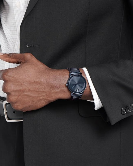 Movado Bold Evolution 2.0 Men's Watch - Swiss Quartz Movement, Stainless Steel Mesh Bracelet - 3 ATM Water Resistance - Luxury Fashion Timepiece for Him - 40mm