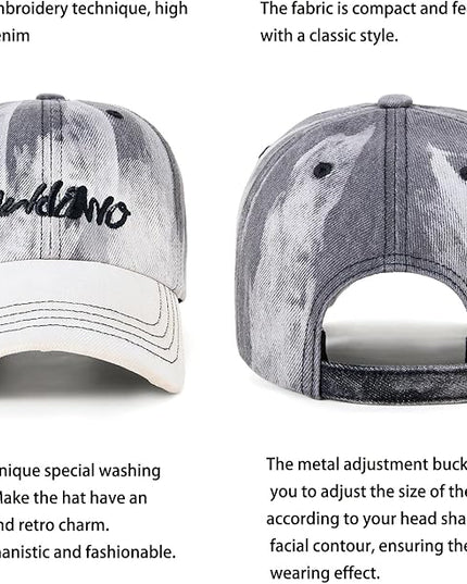 Trendy Unisex Graffiti Baseball Cap, Adjustable Cotton Baseball Cap for Men & Women, Athletic Streetwear Hat