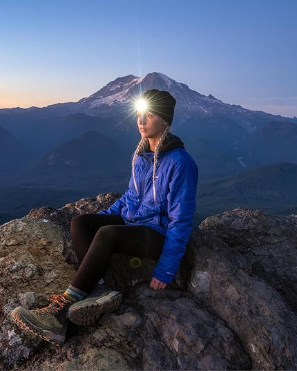 POWERCAP LED Hat Light 150 Lumens Rechargeable Fleece Beanie with Bright Built-in Headlamp Waterproof LED Warm One Size Cap