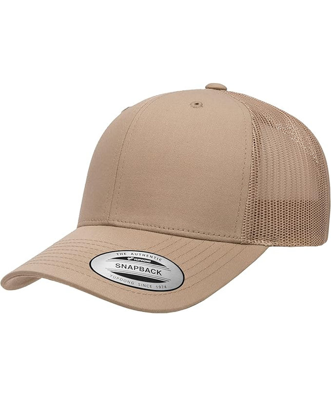 Yupoong Classic Premium Mesh 6 Panel Retro Trucker Cap | Mid Profile Snapback | OSFA | Bulk Pack Available