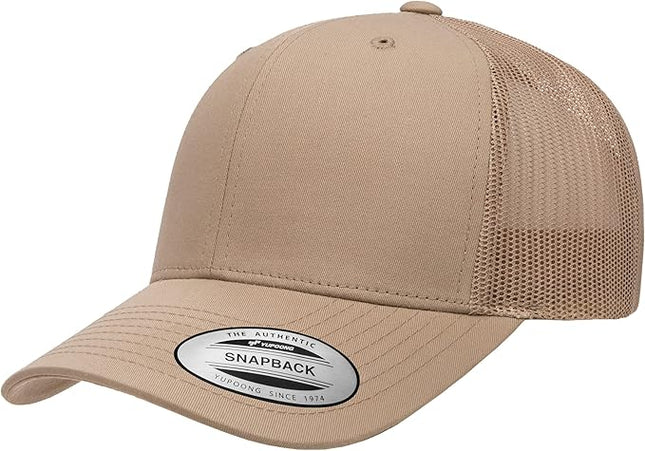 Yupoong Classic Premium Mesh 6 Panel Retro Trucker Cap | Mid Profile Snapback | OSFA | Bulk Pack Available