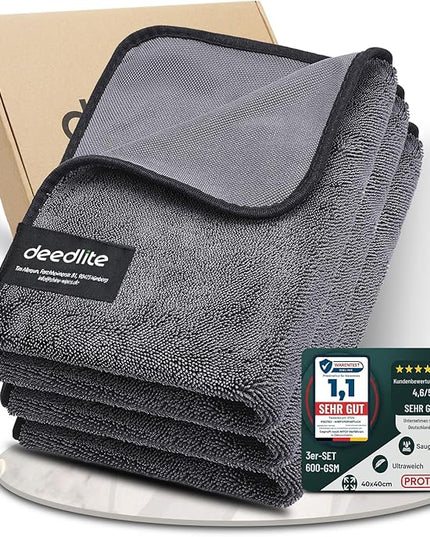 Bath Wipes Shower Cleaning Cloths, Premium Car Drying Towel | Ultra Absorbent Twisted-Loop Design| Microfiber Towel for Car, Shower Cabin, Household