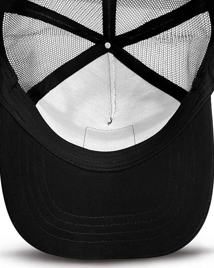 Animal Trucker Hats Leather Pattern Adjustable Snapback Mesh Animal Baseball Cap for Men