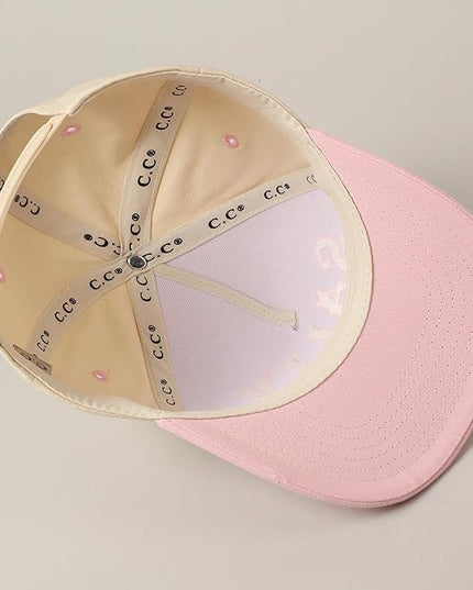 MIRMARU Two-Tone Vintage Canvas Trucker Hats for Men & Women, Adjustable Size Baseball Caps with Trendy Embroidered Design