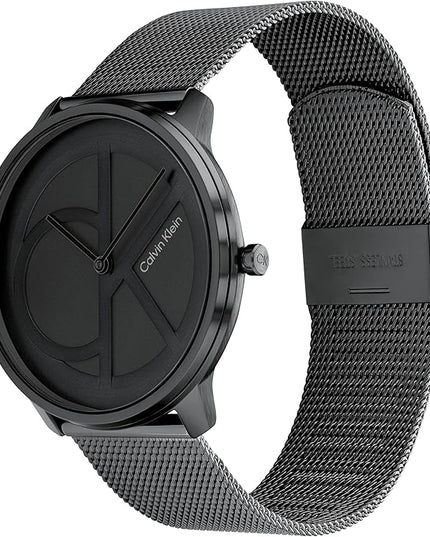 Calvin Klein Women's CK Iconic - 35mm 2H Quartz Watch - Stainless Steel Mesh Bracelet - Water Resistance 30 Meters – Premium Fashion Timepiece for Everyday Style - Gift for Her