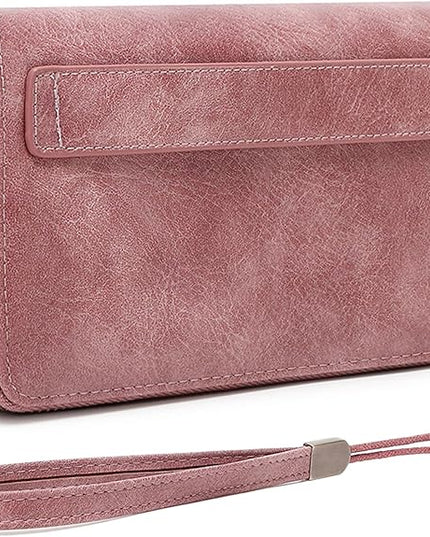 YAPAIOU Wallet For Women Large Capacity Wristlet Purse for Women RFID Blocking Multi Clutch Wallet
