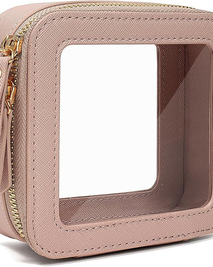 Travel Clear Makeup Bag Set, TSA Approved Cosmetic Bag Case with Zipper Portable Makeup Pouch Toiletry Bag Traveling Cosmetic Organizer Storage Bag Car Organizer Car Essentials