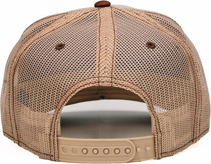 Nuthin Fancy CO Pioneer Snapback Hat, Mens and Womens Adjustable Trucker Cap with Contrast Under Bill