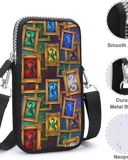 Small Crossbody Bags for Men, Cool Lightweight Sling Phone Pouch, Slim Cell Phone Purses