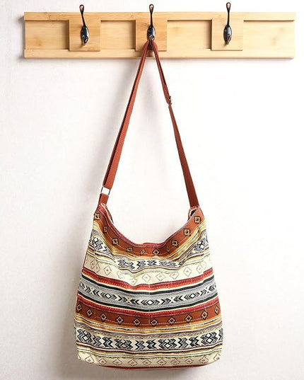 Women's blank large Size Canvas Crossbody Tote Handbags Shoulder Bag