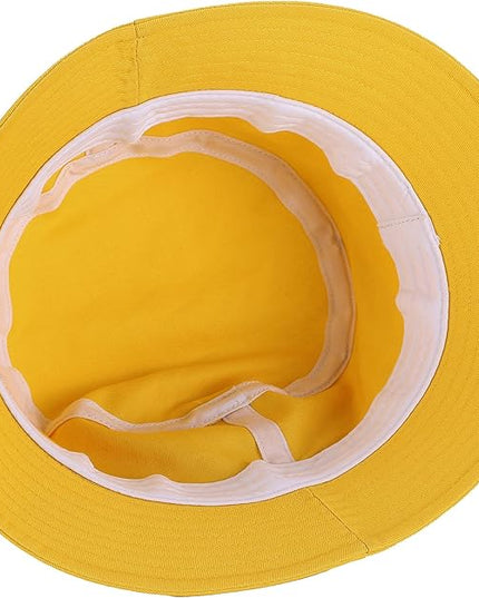 Umeepar Unisex Cotton Packable Bucket Hat Sun Hat Plain Colors for Men Women