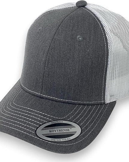 Classic Solid Color Mesh Trucker Hat - Adjustable Snapback Cap for Men & Women - Casual & Sporty Style