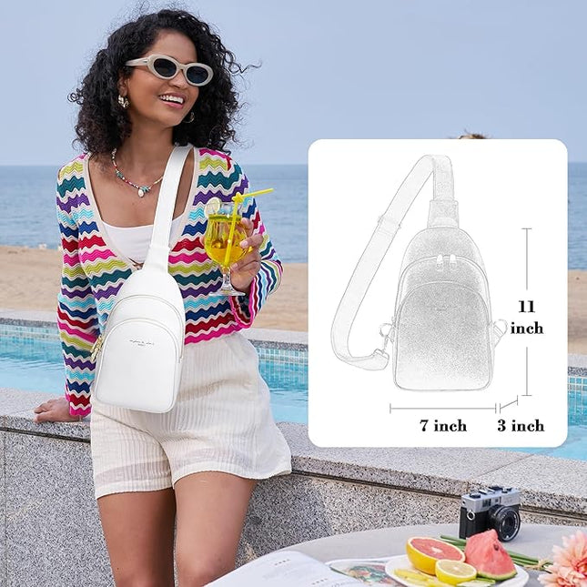Anti Theft Crossbody Bags for Women Leather Sling Bag Cross Body Travel Purse Chest Bags Fanny Pack Gift Teen Girl