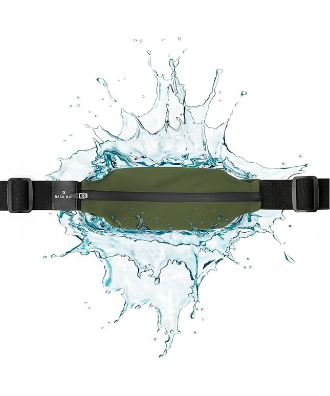 Back Bay Slim Running Belt for Women & Men [Fits ALL Phones], Runners Fanny Pack for Men, Money Belt, Running Gear Gift, Waist Bag Workout Gear, iPhone Runner's Phone Holder Waist Pack