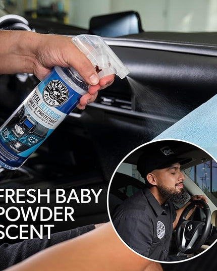 Chemical Guys Total Interior Cleaner & Protectant – Chemical Guys Interior Cleaner, Cleans & Protects Leather, Vinyl, Plastic, Rubber, Glass with a Streak-Free Finish — Cars, Trucks, SUVs, RVs, 32 oz