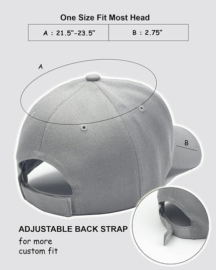Utmost Structured Baseball Cap with Adjustable Closure - Performance Hat for Outdoor Activities