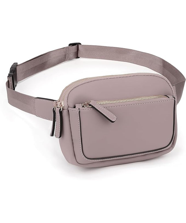 UTO Fanny Pack for Women Crossbody Trendy Fashion Belt Purse Chest Waist Hip Bumbag for Outdoor Shopping Travel Hiking