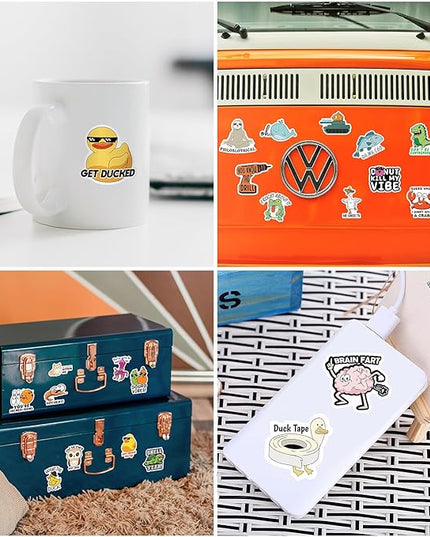 123 PCS Funny Pun Stickers for Adults, Hilarious Punny Gift for Laptop, Water Bottles, Decals for Scrapbooking Waterproof Vinyl