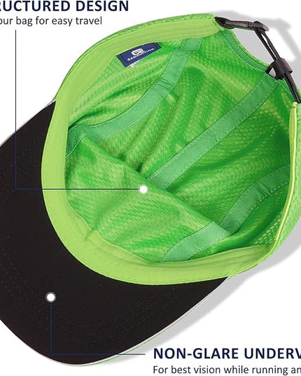 GADIEMKENSD Women's Race Day Running Cap Performance Mesh Hat - Excellent Ventilation, Lightweight, Reflective Safety