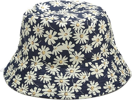 Mashiaoyi Unisex Print Double-Side-Wear Reversible Bucket Hat