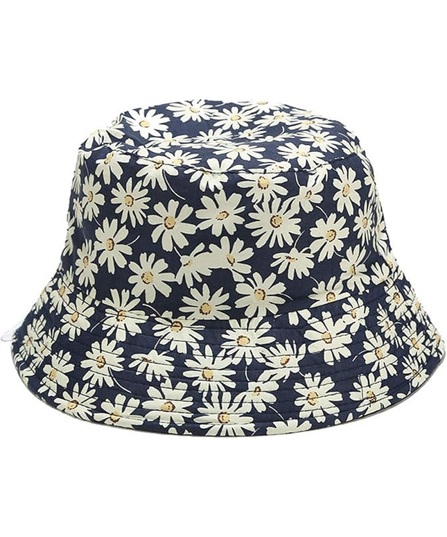 Mashiaoyi Unisex Print Double-Side-Wear Reversible Bucket Hat