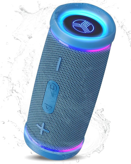 TREBLAB HD77 Bluetooth Speaker, 30W Portable Wireless Speaker with 360° Stereo Sound & Deep Bass, IPX7 Waterproof Outdoor Bluetooth Speaker, 20H Battery, TWS Pairing for Home, Beach, Pool, Camping