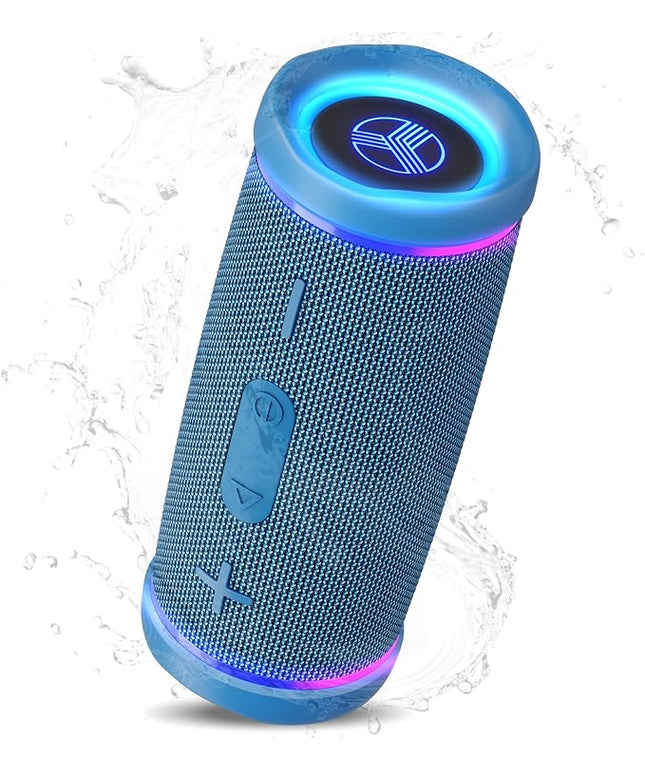 TREBLAB HD77 Bluetooth Speaker, 30W Portable Wireless Speaker with 360° Stereo Sound & Deep Bass, IPX7 Waterproof Outdoor Bluetooth Speaker, 20H Battery, TWS Pairing for Home, Beach, Pool, Camping