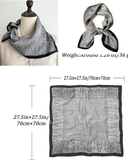 Neck Scarf For Womens Silky Head Scarves Hair Bandanas Square Scarf Fashion Accessories lightweight