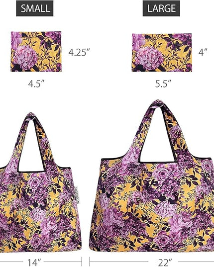 allydrew Large Foldable Tote Nylon Reusable Grocery Bags