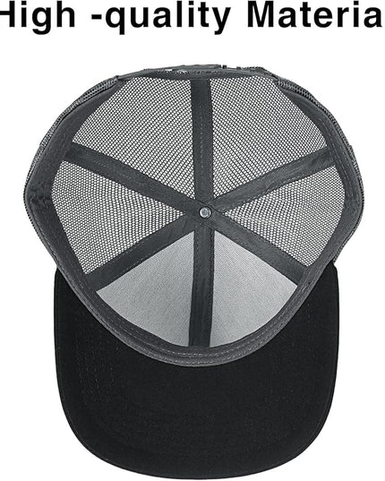 kozinu Unisex Trucker Hats Blank Mesh Snapback Hats Sport Plain Baseball Caps Adjustable Fitted Hat