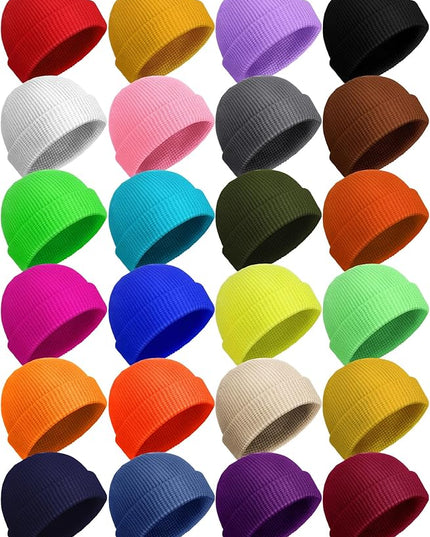SATINIOR Fisherman Beanie Trawler Beanie Winter Watch Hat Roll up Edge Skullcap Unisex