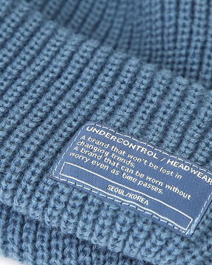 UNDERCONTROL Winter Trawler Fisherman Beanie Men Women Unisex Stylish Plain Docker Skull Hat Roll up Watch Cap Color Pack