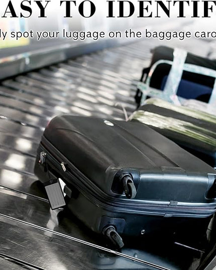 10 Pack Luggage Tags for Suitcases, Airplane Travel Essentials for Flying, International Travel Must Haves, and Luggage Accessories by Sodsay