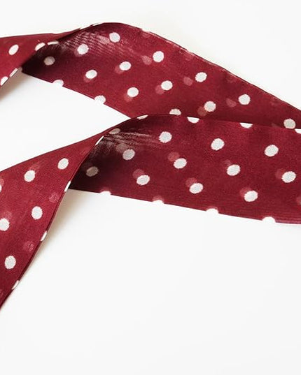 JERLA Women 100% Mulberry silk Scarf Long Large Lightweight Scarves Fashion Women Soft polka dot Print Neckerchief