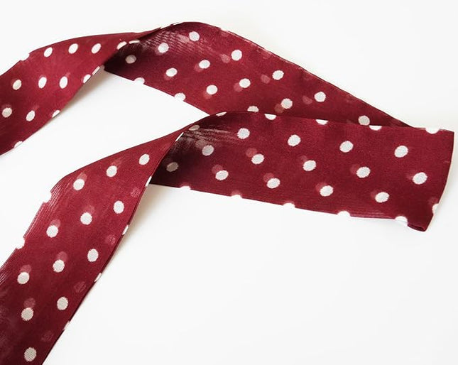 JERLA Women 100% Mulberry silk Scarf Long Large Lightweight Scarves Fashion Women Soft polka dot Print Neckerchief