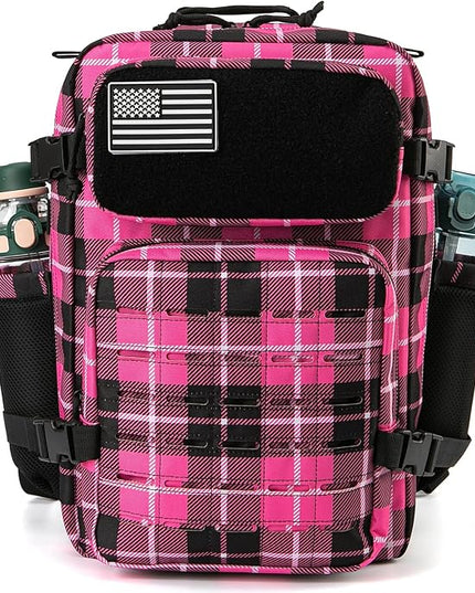 QT&QY 25L/45L Military Tactical Backpack For Men Molle Daypack 3 Day Bug Out Bag Hiking Rucksack With Bottle Holder