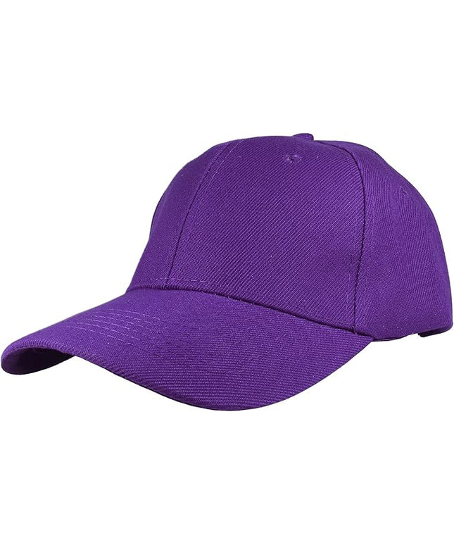 Gelante Adult Plain Baseball Cap Hat Classic Adjustable Size for All Seasons