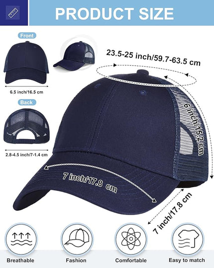 Coume Mesh Trucker Hats Bulk Sublimation Blank DIY Baseball Unisex Caps for Business Embroidery Sport Party Gift