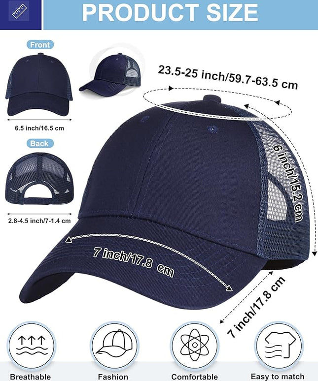 Coume Mesh Trucker Hats Bulk Sublimation Blank DIY Baseball Unisex Caps for Business Embroidery Sport Party Gift
