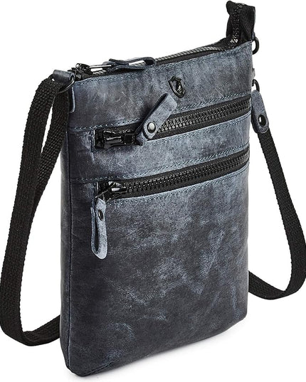Crossbody Sling Bag for Women Small Real Leather Purse Vintage Travel Crossover Shoulder Bag Handmade